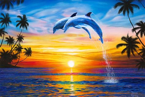 How to Paint a Sunset Over Water: And Why Dolphins Might Be Better at It Than You