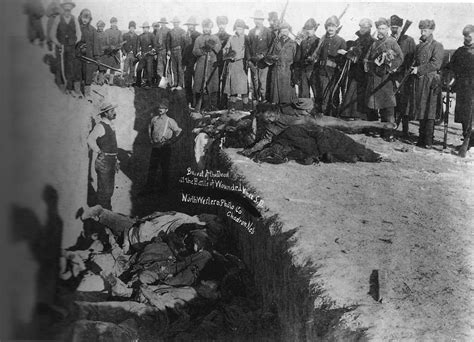 Masakra w Wounded Knee; Ostatnia wielka bitwa pomiędzy armią amerykańską a Indianami